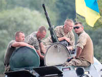 Ukraine takes part in military drill in fight against Russia