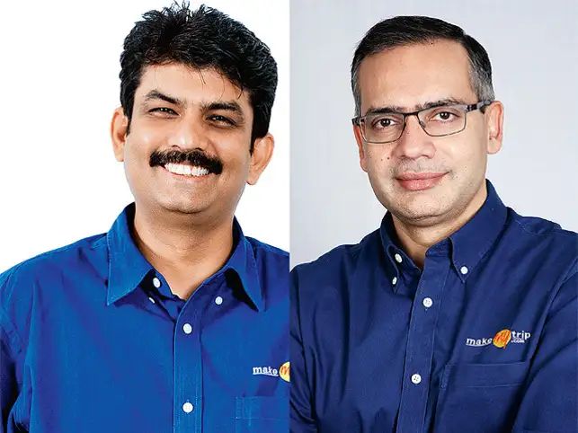 Rajesh Magow (left), MakeMyTrip CEO India & co-founder, and Deep Kalra (right), MakeMyTrip Chairman and Group CEO. Rajesh Magow (left), MakeMyTrip CEO India & co-founder, and Deep Kalra (right), MakeMyTrip Chairman and Group CEO.