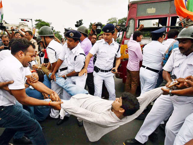 Police arrest a Youth Congress activist