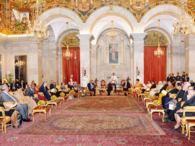 Leaders at Rashtrapati Bhavan