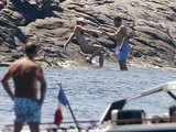 Nicolas Sarkozy and his wife Carla Bruni-Sarkozy