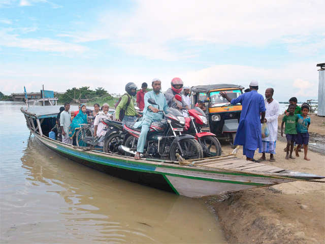 Villagers are being rescued from flood affected areas