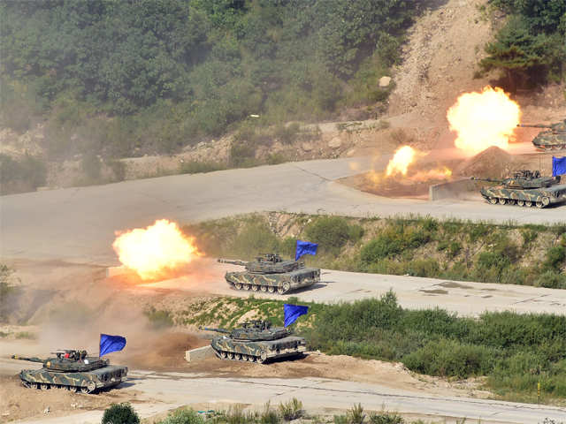 South Korea and US troops stage biggest-ever joint live-fire drill