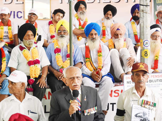 Ex-servicemen agitate for OROP