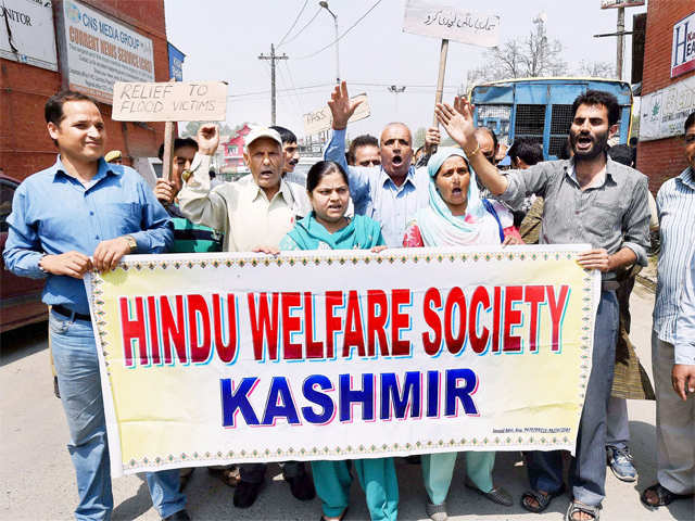 Kashmiri Pandits protest