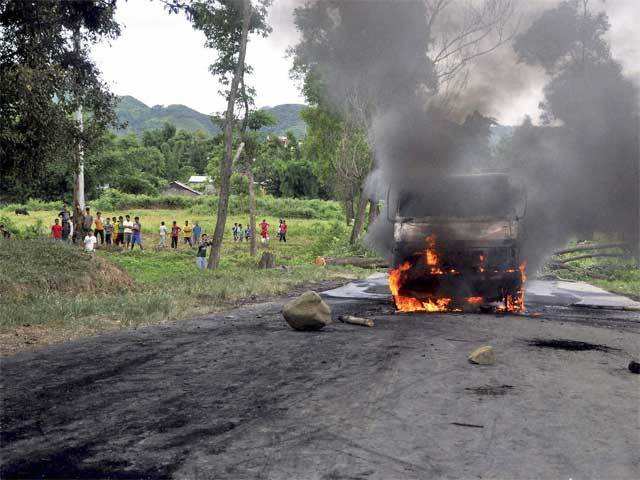 Protest in Churachandpur, Manipur