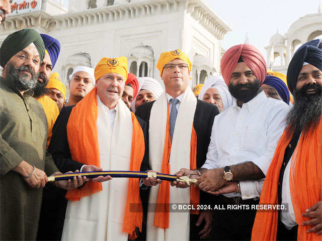 At Gurudwara Bangla Sahib