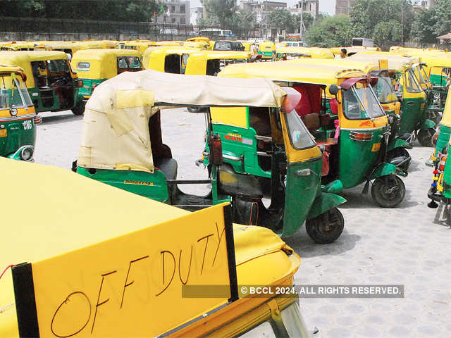 Auto and taxi unions strike