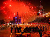 Military bands bond over music at Moscow's Red Square