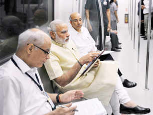 PM Modi inaugurates Delhi Metro's Badarpur-Faridabad line