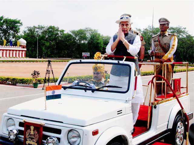 Rajnath Singh at passing out parade in Hyderabad