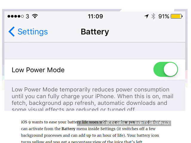 Manage battery life better