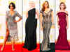 Shimmers & solids dominate the Emmy red carpet