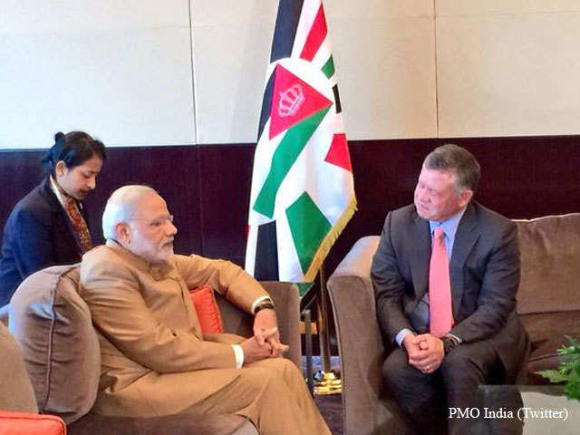 PM Modi with King Abdullah of Jordan