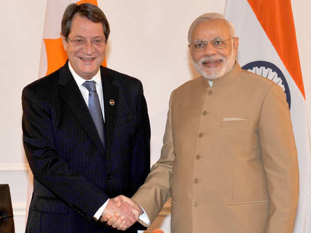 PM Modi with President of Cyprus