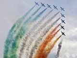 Italian Air Force aerobatic team 'Frecce Tricolori'