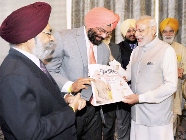 PM Modi with Sikh community delegation