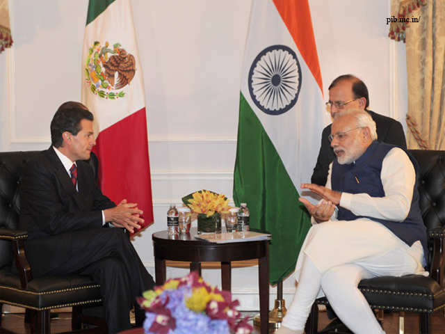 PM Modi with President of Mexico