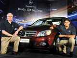 CEO Mercedes-Benz India with golfer Gaganjeet Bhullar