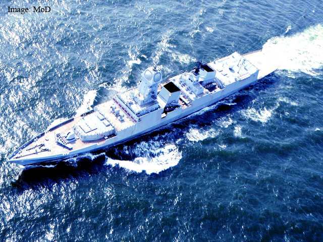 INS Kochi's boat trials at sea
