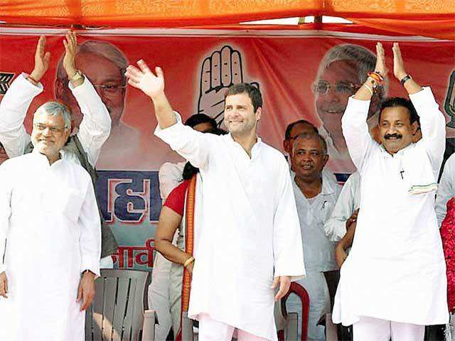 Rahul Gandhi at election rally in Barbigha