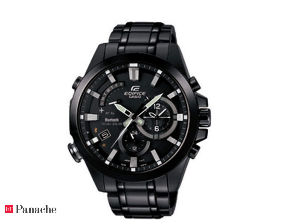 edifice black watches price