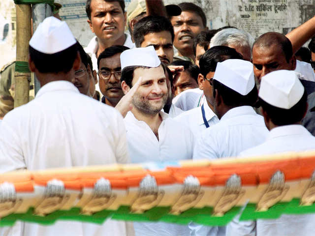 Rahul Gandhi at election rally