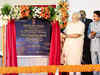 PM Narendra Modi lays foundation stone of Ambedkar memorial, Shiv Sena stays away