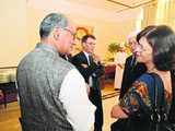 Digvijaya Singh with Kalpana Morparia