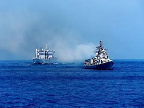 Naval ships sailed about 50 nautical miles