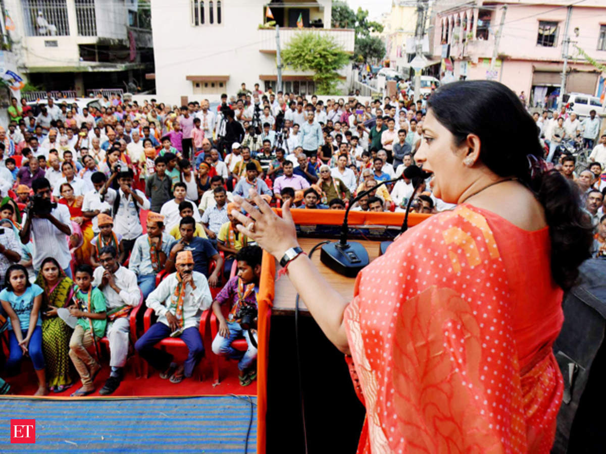 Bihar polls: Smriti Irani cites Goddess Lakshmi to lead BJP charge for  woman votes - The Economic Times