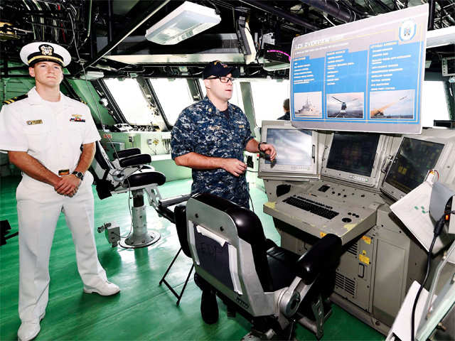 ​US Navy Officials during media visit
