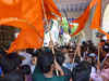 Shiv Sena workers shout slogans against PCB chief at BCCI office