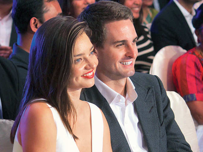 Evan Spiegel & Miranda Kerr's trip to Rishikesh - The Economic Times