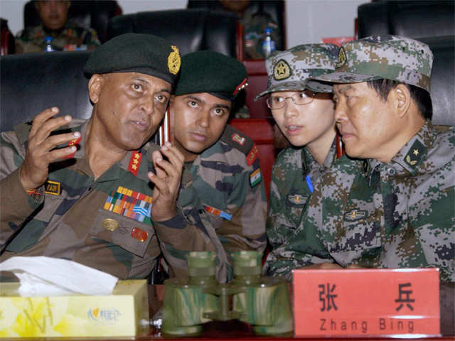 ​Lt Gen AL Chavan & Maj Gen Zhang Bing
