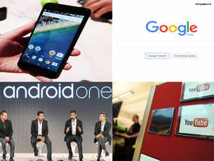 Six most widely-used Google products