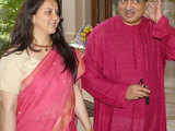 Nandan Nilekani with wife Rohini Nilekani