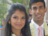 Bride Akshata with bridegroom Rishi