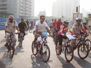 Car free day in Gurgaon