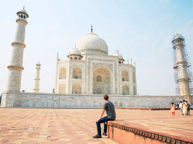 Mark Zuckerberg at Taj Mahal