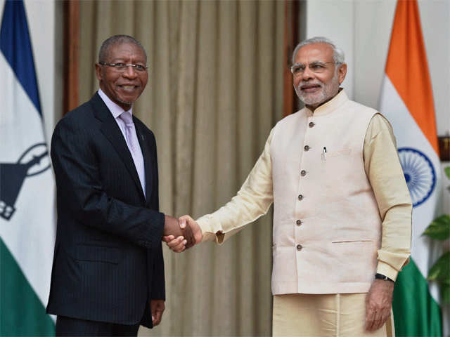 PM Modi with Lesotho PM