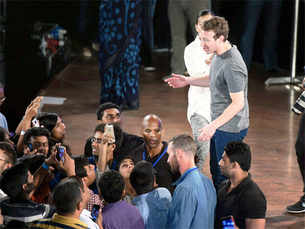 Choicest pics: Facebook founder Mark Zuckerberg in India