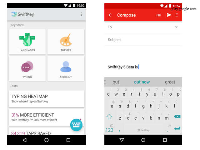 Swiftkey 6.0 Beta for Android – Free