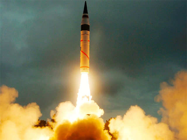 Canister-based nuclear capable Agni-V missile test fired successfully (File Video)