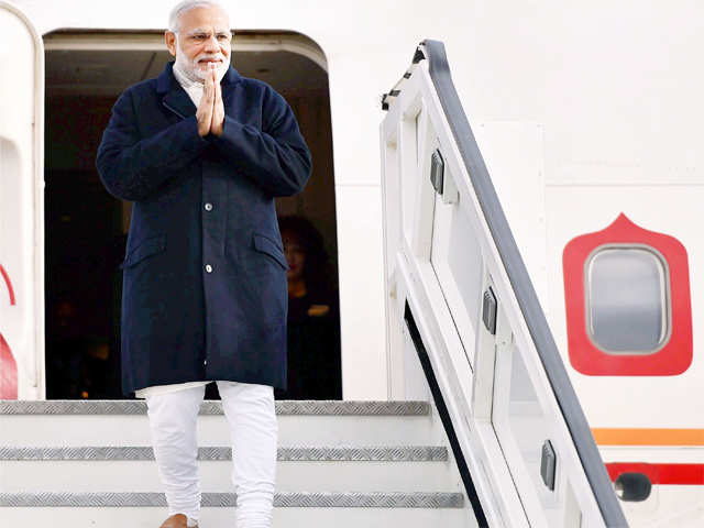 PM Modi arrives in London