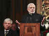 Narendra Modi mixes his address to British MPs with humour