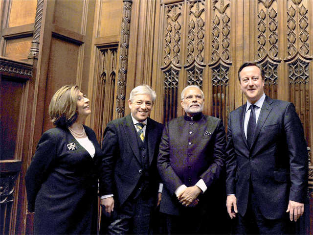 PM Modi with his UK counterpart