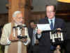 PM Narendra Modi gifts David Cameron bookends with Gita verses on it