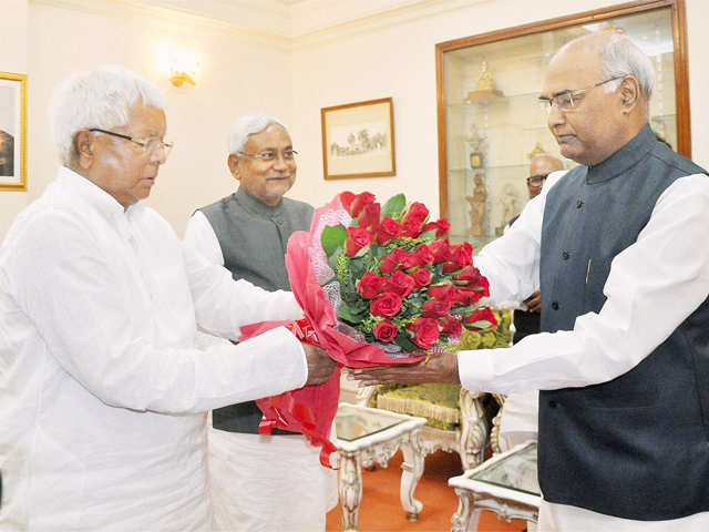 Nitish, Lalu meet Governor Ramnath Kovind