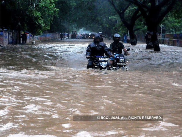 ​Flooded streets in Guindy